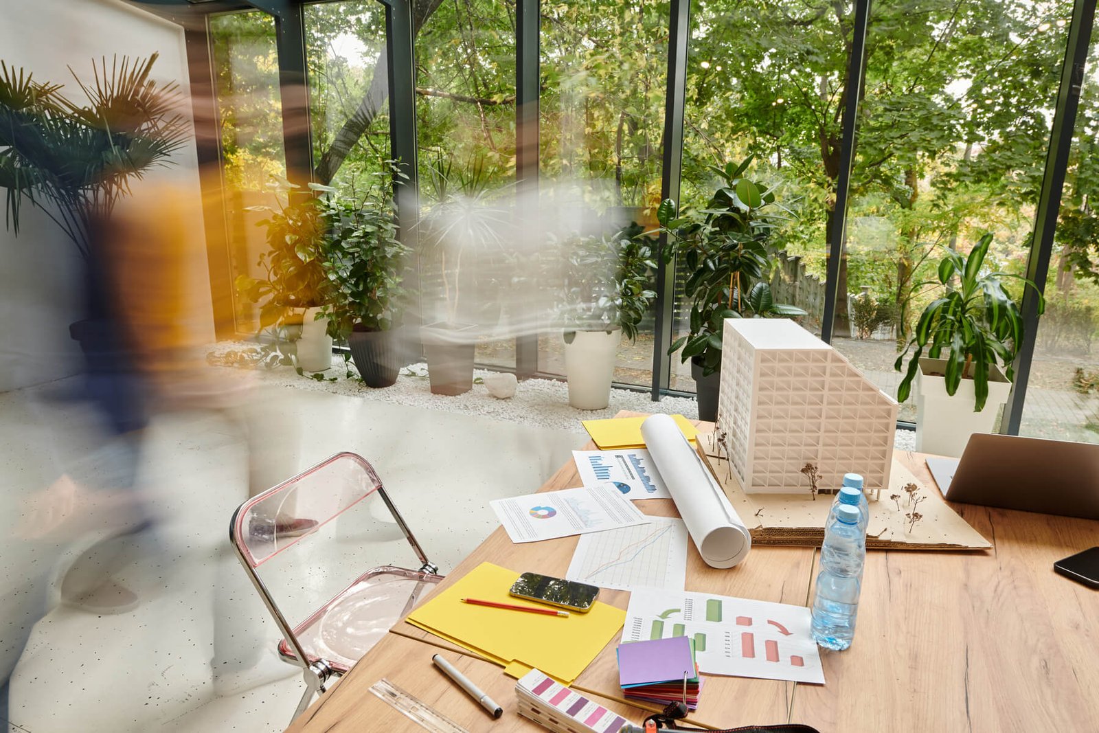 Long Exposure Of Devoted Smart Coworkers Walking I 2024 11 08 22 41 21 Utc